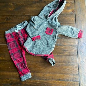 Buffalo Plaid Toddler Sweatsuit